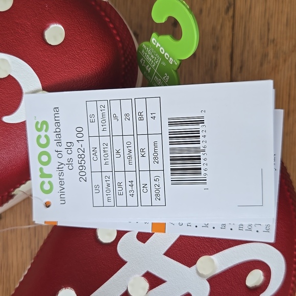NIP Crocs University of Alabama Clogs Men's Size 10 - Picture 10 of 10